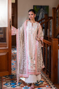 Model wearing Akbar Aslam Mevra shirt & trousers with dupatta