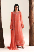 Model wearing Akbar Aslam Kaira shirt & trousers with dupatta
