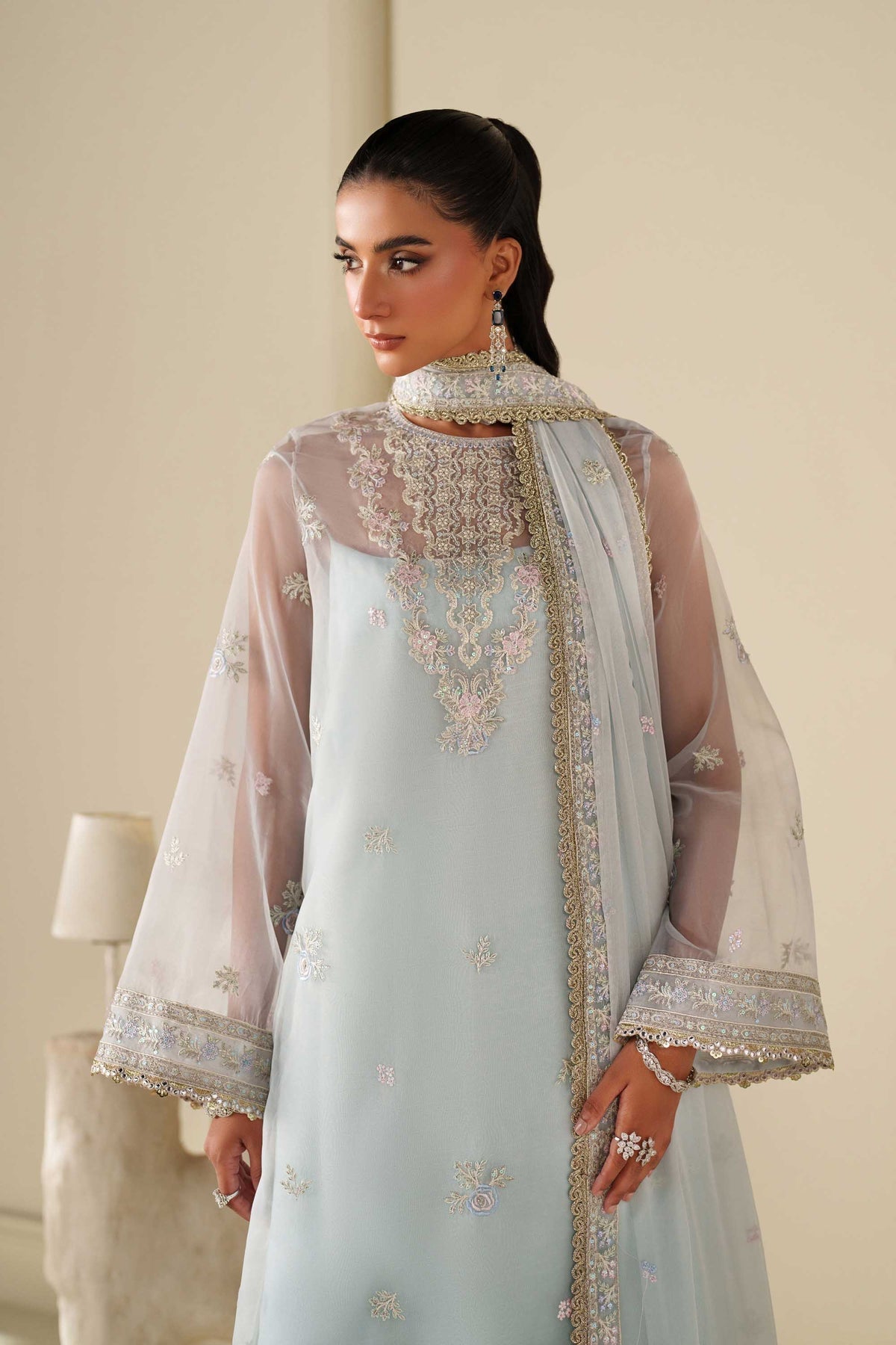 Akbar Aslam Poise lehenga, sharara or trouser detail