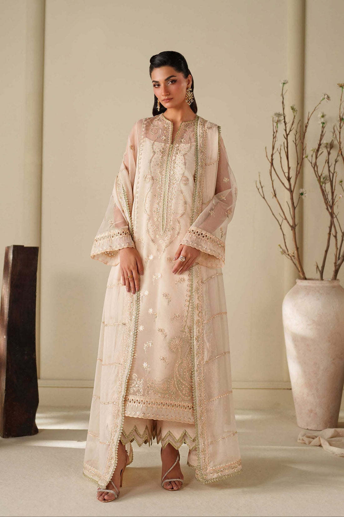 Akbar Aslam | Formal Pret | Taupe - House Of Hania