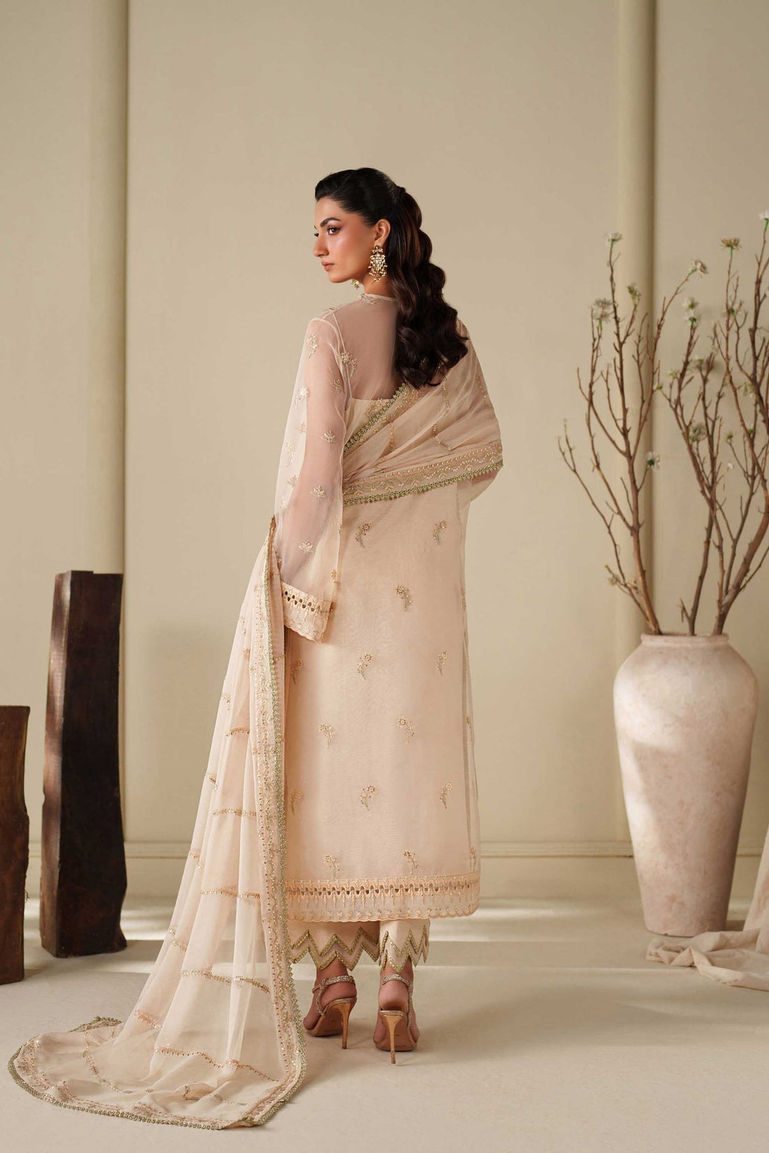 Akbar Aslam | Formal Pret | Taupe - House Of Hania
