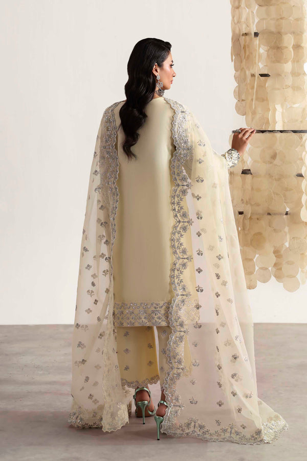 Akbar Aslam Wisteria embroidered neckline detail