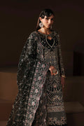 Akbar Aslam Noir lehenga, sharara or trouser detail