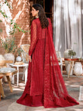Akbar Aslam Mastani Embroidered Net 3Pc Suit - GUL MOHR - House Of Hania