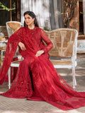 Akbar Aslam Mastani Embroidered Net 3Pc Suit - GUL MOHR - House Of Hania