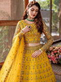 Akbar Aslam Mastani Embroidered Net 3Pc Suit - SHEHERNAZ - House Of Hania