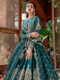 Akbar Aslam Mastani Embroidered Raw Silk 3Pc Suit - JAHANARA - House Of Hania