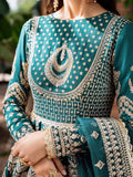 Akbar Aslam Mastani Embroidered Raw Silk 3Pc Suit - JAHANARA - House Of Hania
