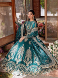 Akbar Aslam Mastani Embroidered Raw Silk 3Pc Suit - JAHANARA - House Of Hania
