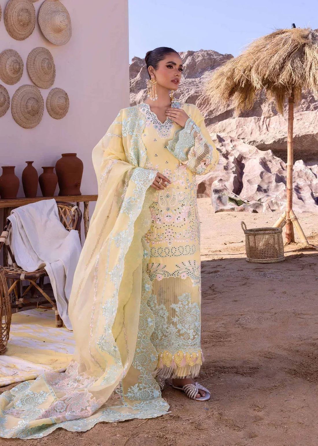 Akbar Aslam | Oasis Lawn 24 | Dahlia - House Of Hania