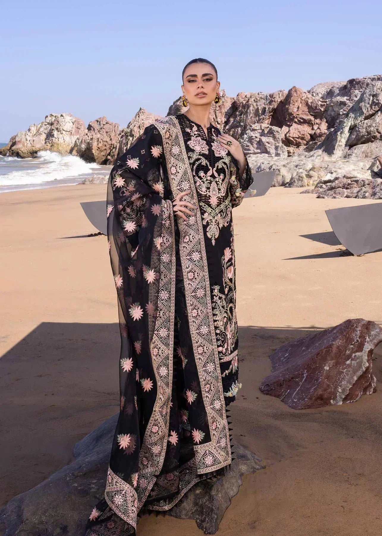 Akbar Aslam | Oasis Lawn 24 | Iris - House Of Hania