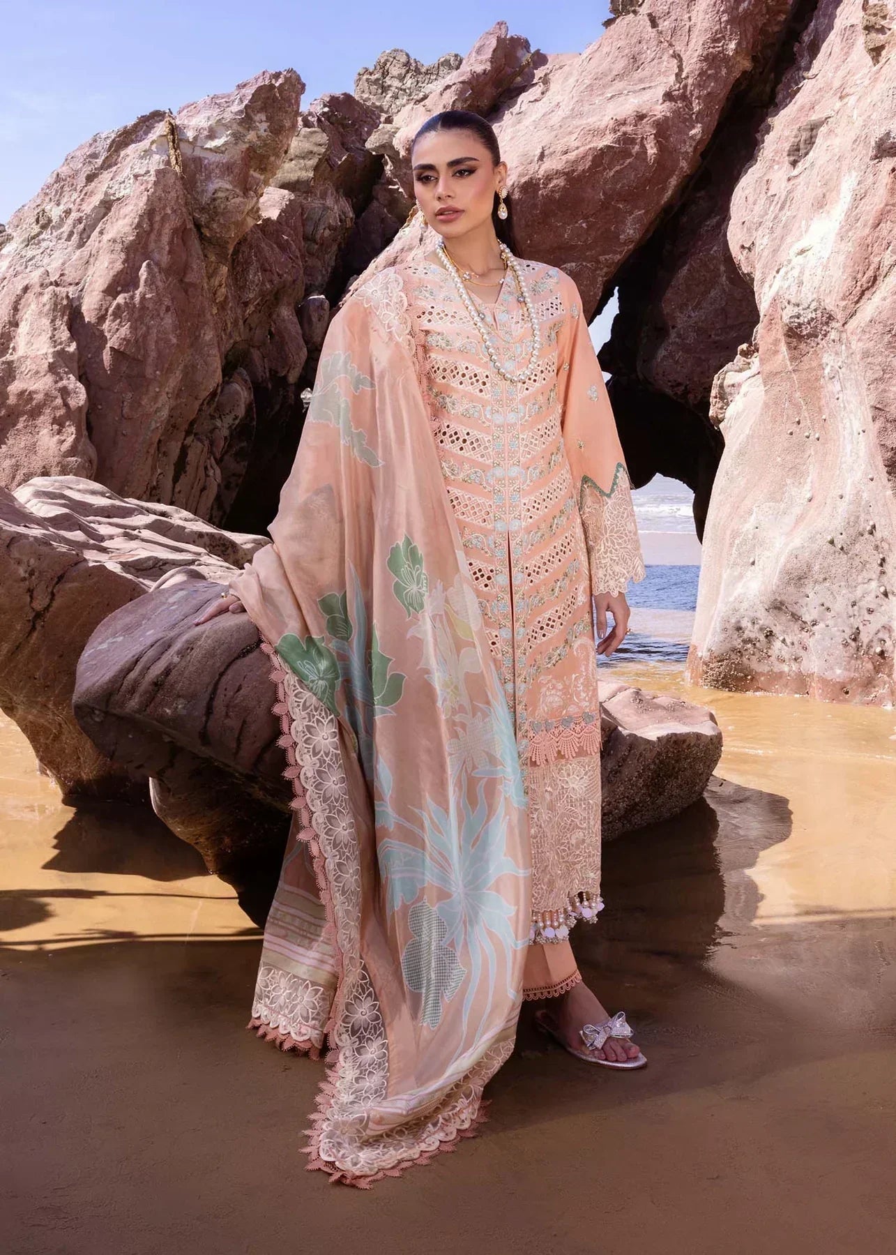 Akbar Aslam | Oasis Lawn 24 | Sweet Pea - House Of Hania