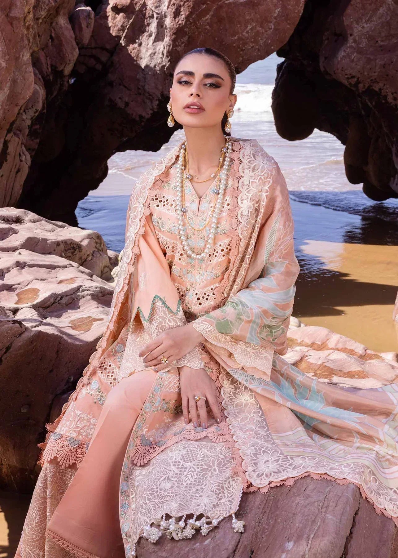 Akbar Aslam | Oasis Lawn 24 | Sweet Pea - House Of Hania