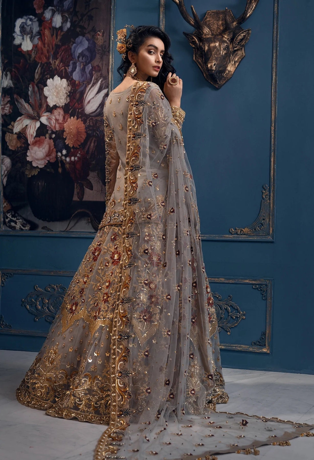 Akbar Aslam | Orphic Bridals | Queen Bee AAB-1403 - House Of Hania