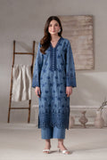 Model wearing Akbar Aslam Aven long shirt & trousers