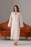 Model wearing Akbar Aslam Zira long shirt & trousers