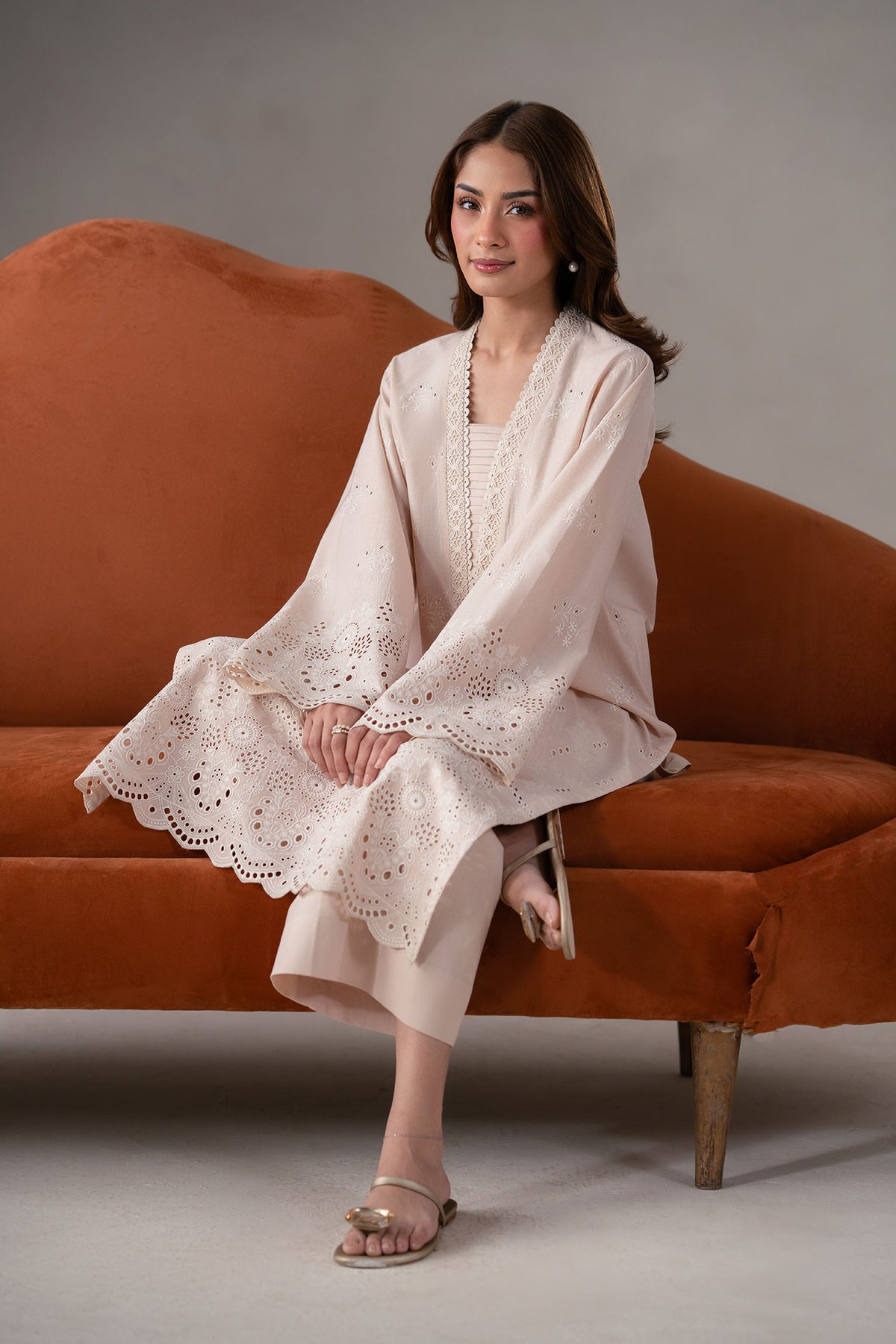 Akbar Aslam Zira lehenga, sharara or trouser detail