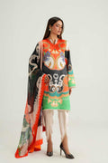 Model wearing Akbar Aslam Vayla long shirt & trousers