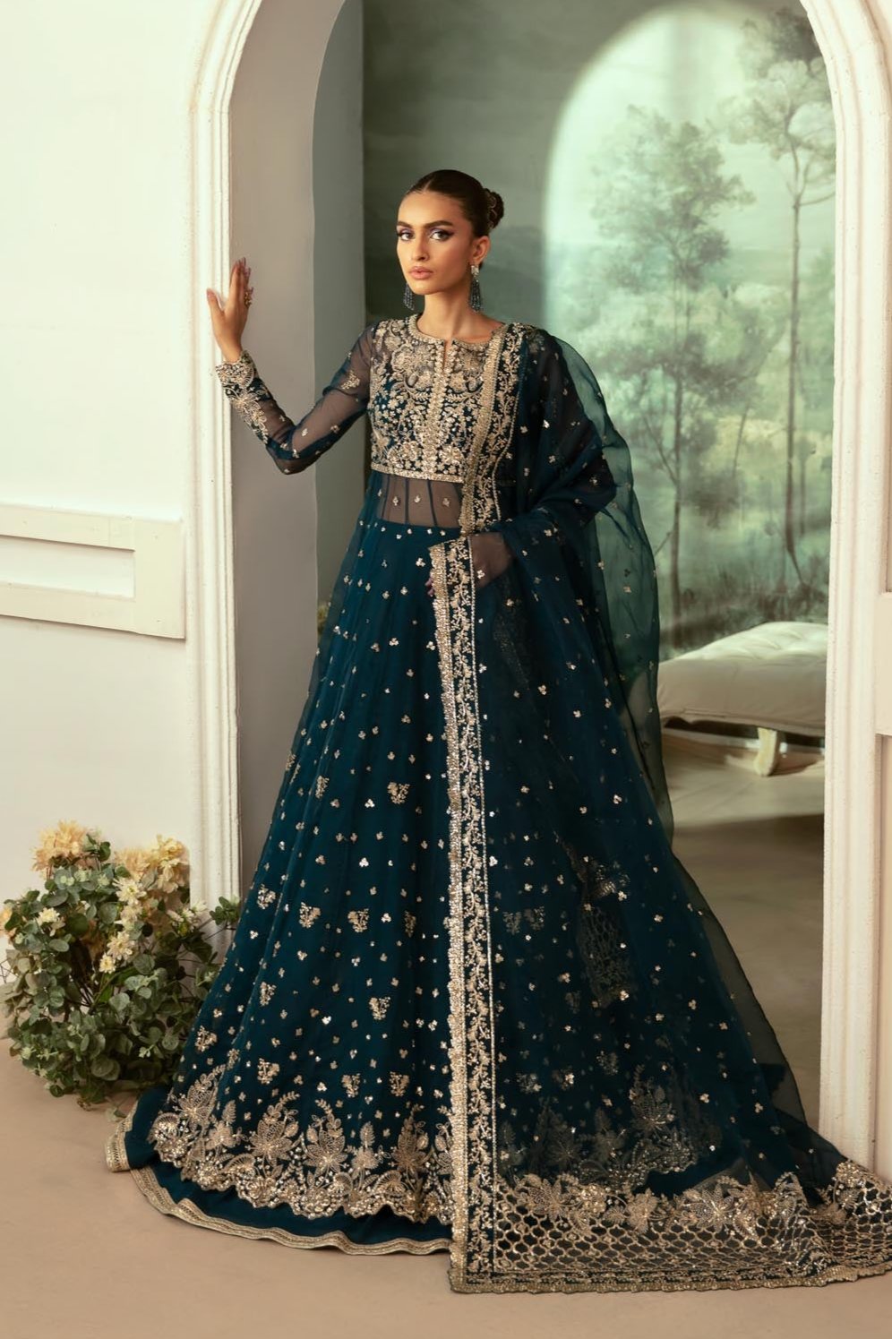 Akbar Aslam | Velora Formal Pret | Beryl - House Of Hania