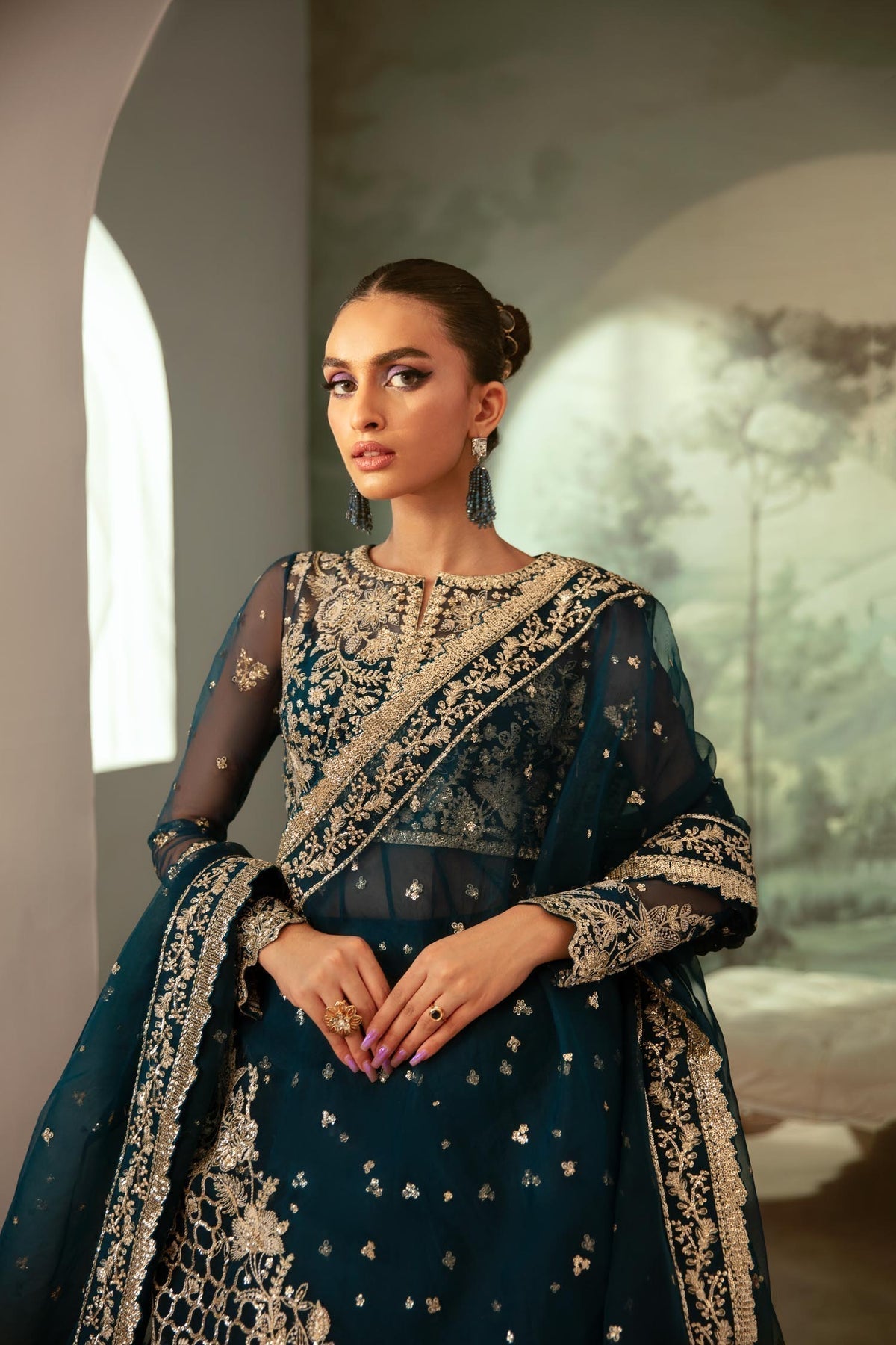Akbar Aslam | Velora Formal Pret | Beryl - House Of Hania
