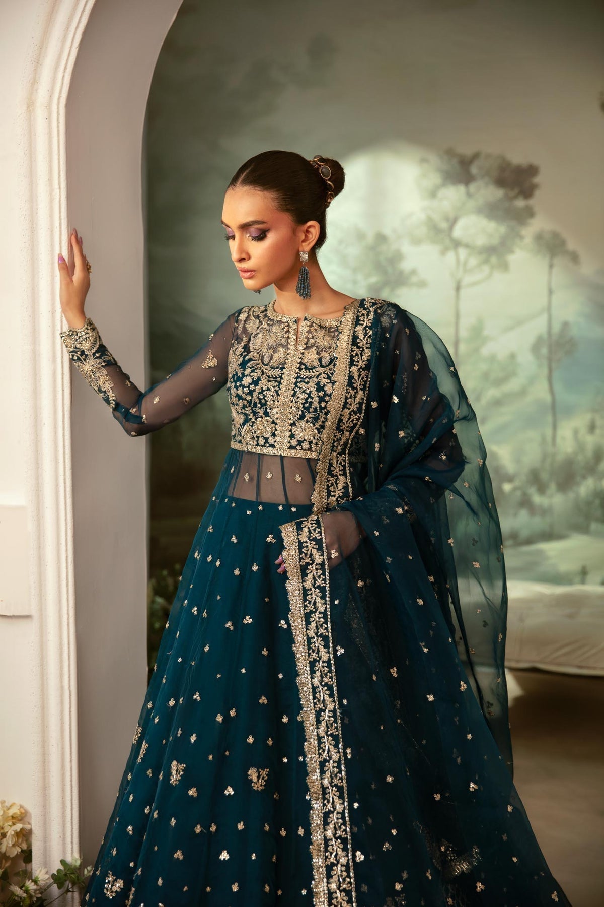 Akbar Aslam | Velora Formal Pret | Beryl - House Of Hania
