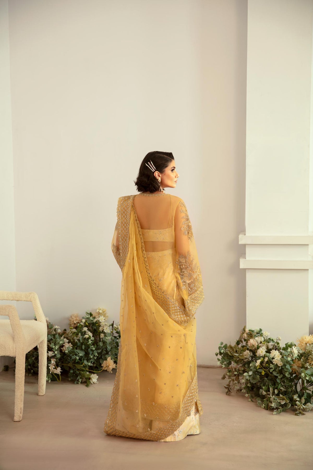 Akbar Aslam | Velora Formal Pret | Fawn - House Of Hania