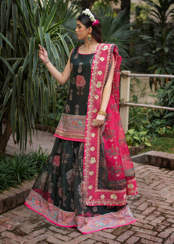 Ali Xeeshan | Chanda Luxury Pret | Green Forest - House Of Hania
