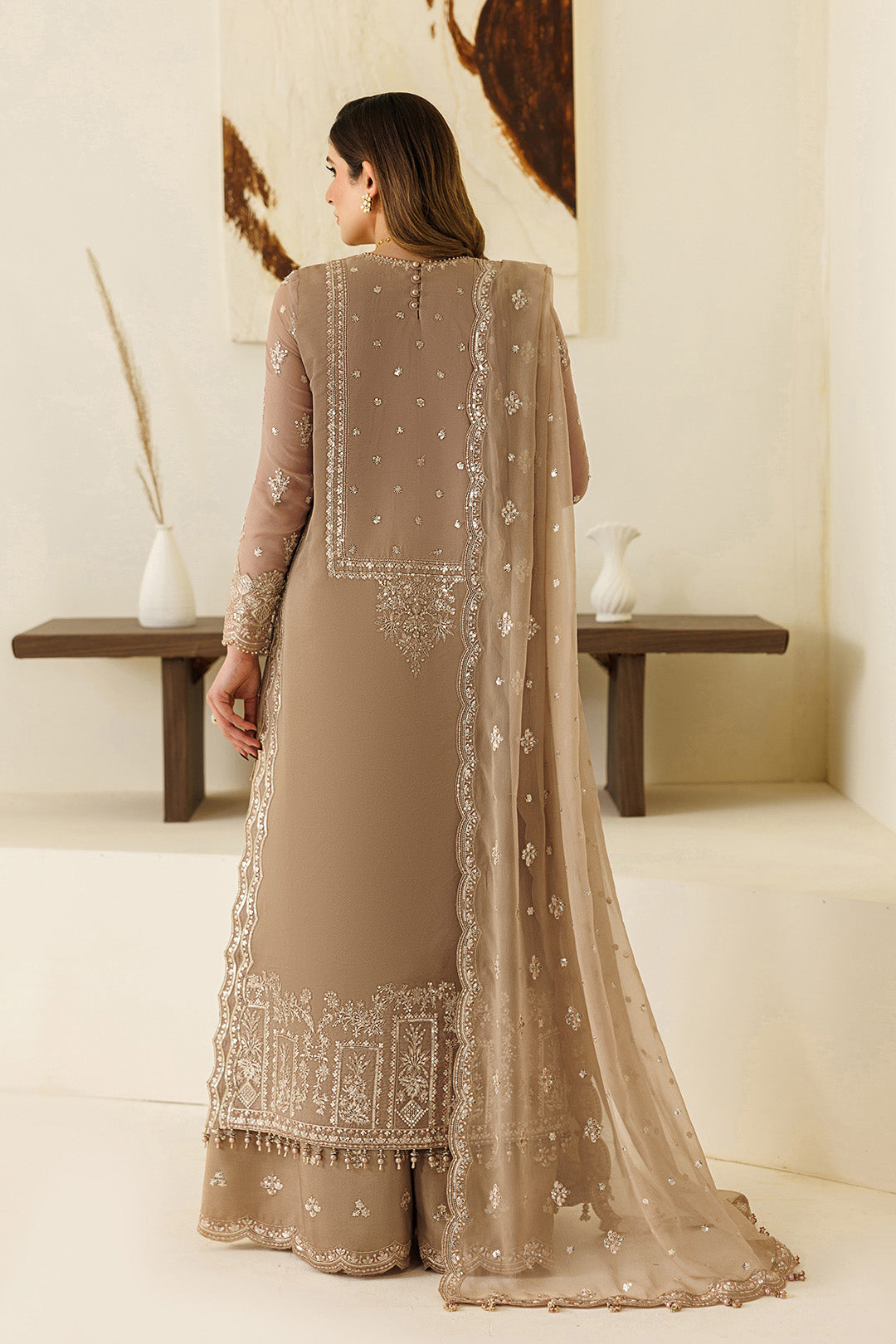 Alizeh | AYMAL V4 - LUXURY BAMBER CHIFFON '26 | AF-BHM-4069-Dise - House Of Hania