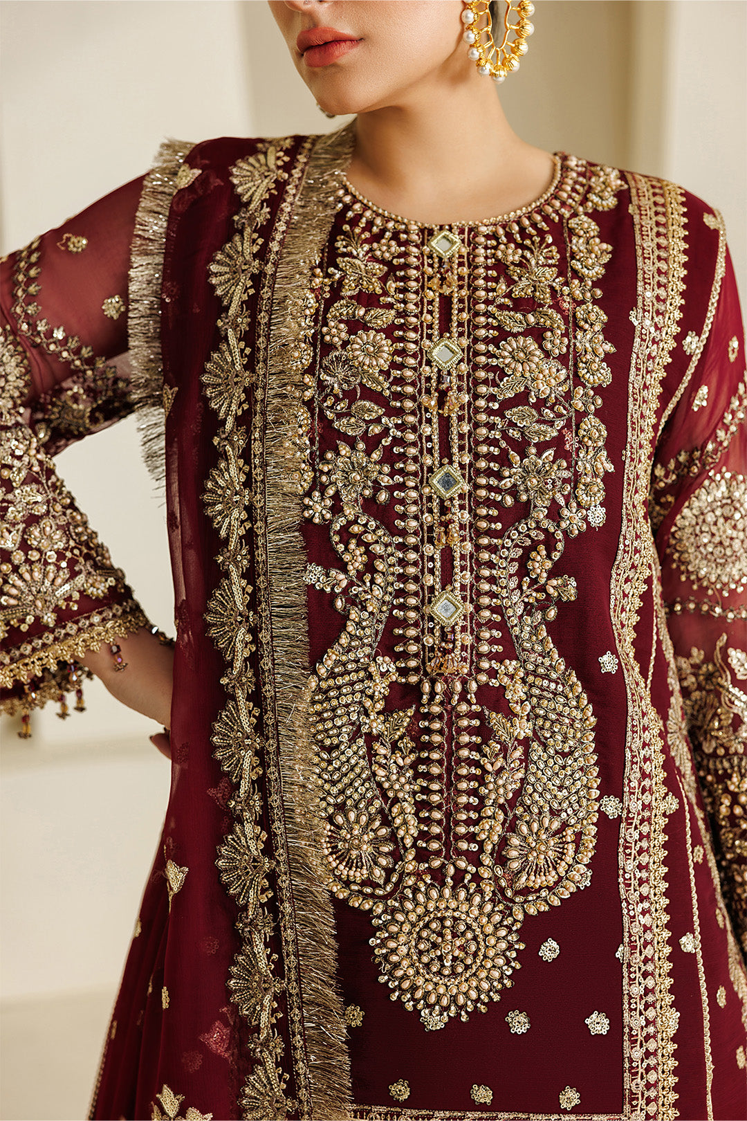 Alizeh | AYMAL V4 - LUXURY BAMBER CHIFFON '26 | AF-BHM-4071-Lira - House Of Hania