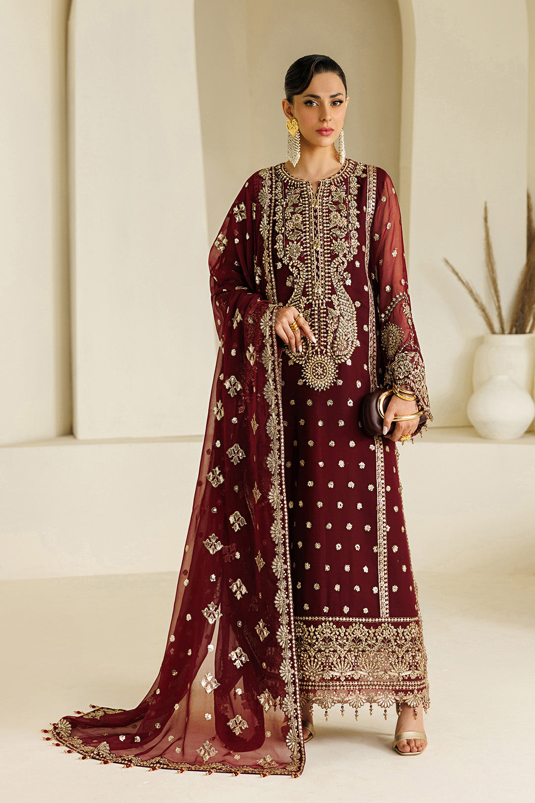 Alizeh | AYMAL V4 - LUXURY BAMBER CHIFFON '26 | AF-BHM-4071-Lira - House Of Hania