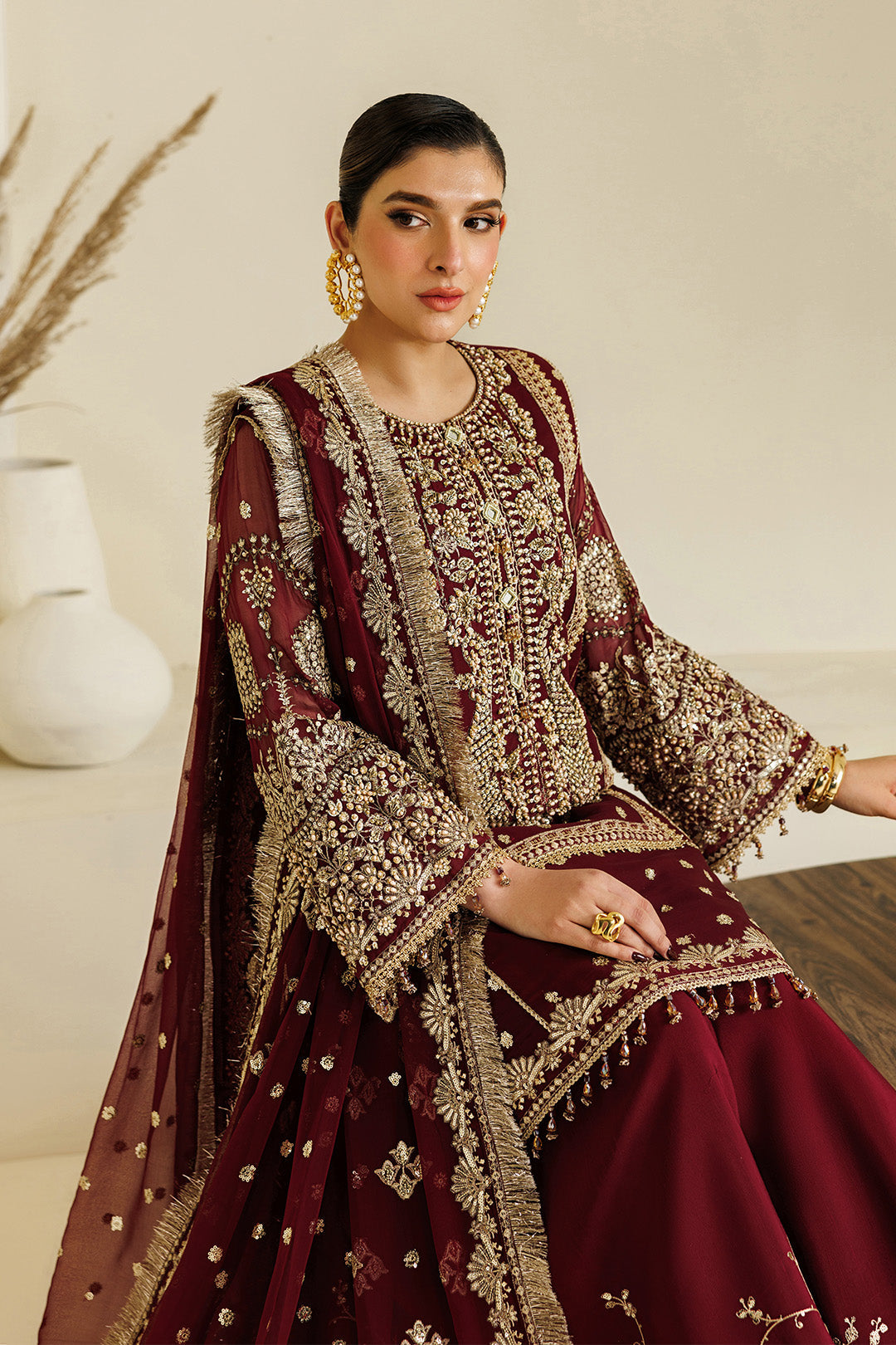 Alizeh | AYMAL V4 - LUXURY BAMBER CHIFFON '26 | AF-BHM-4071-Lira - House Of Hania