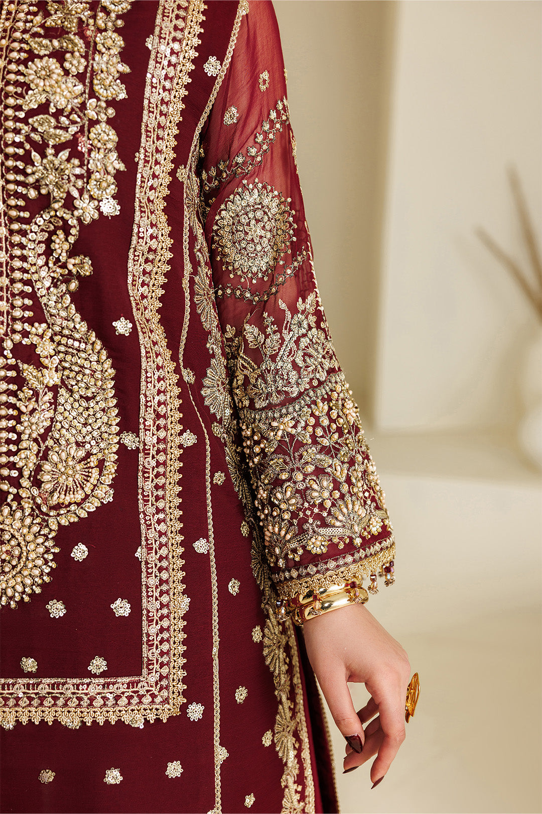 Alizeh | AYMAL V4 - LUXURY BAMBER CHIFFON '26 | AF-BHM-4071-Lira - House Of Hania