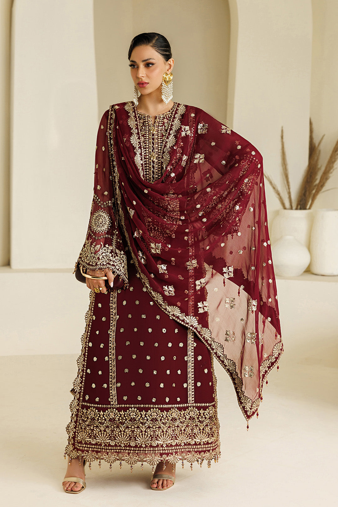 Alizeh | AYMAL V4 - LUXURY BAMBER CHIFFON '26 | AF-BHM-4071-Lira - House Of Hania