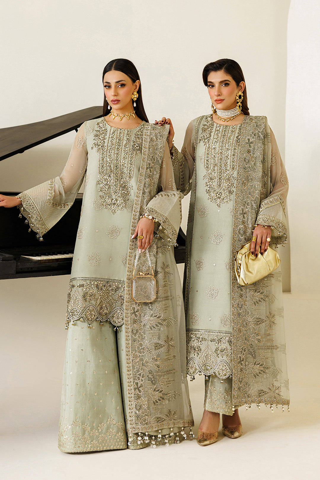 Alizeh | AYMAL V4 - LUXURY BAMBER CHIFFON '26 | AF-BHM-4072-Javi - House Of Hania