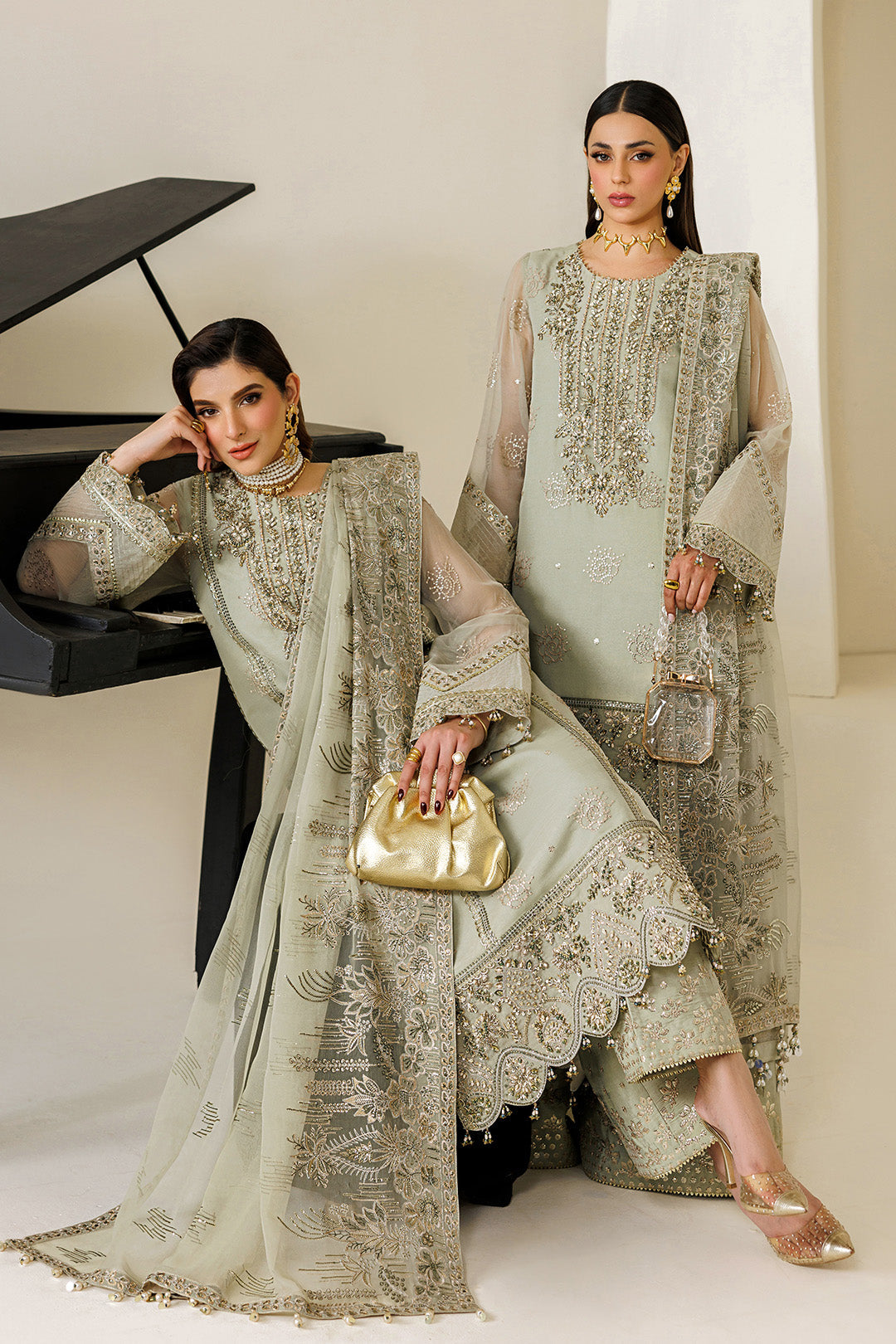 Alizeh | AYMAL V4 - LUXURY BAMBER CHIFFON '26 | AF-BHM-4072-Javi - House Of Hania