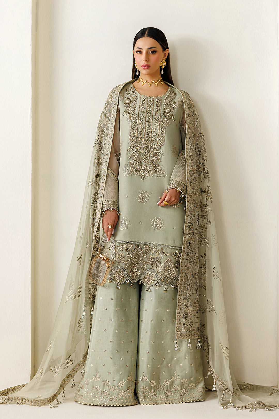 Alizeh | AYMAL V4 - LUXURY BAMBER CHIFFON '26 | AF-BHM-4072-Javi - House Of Hania