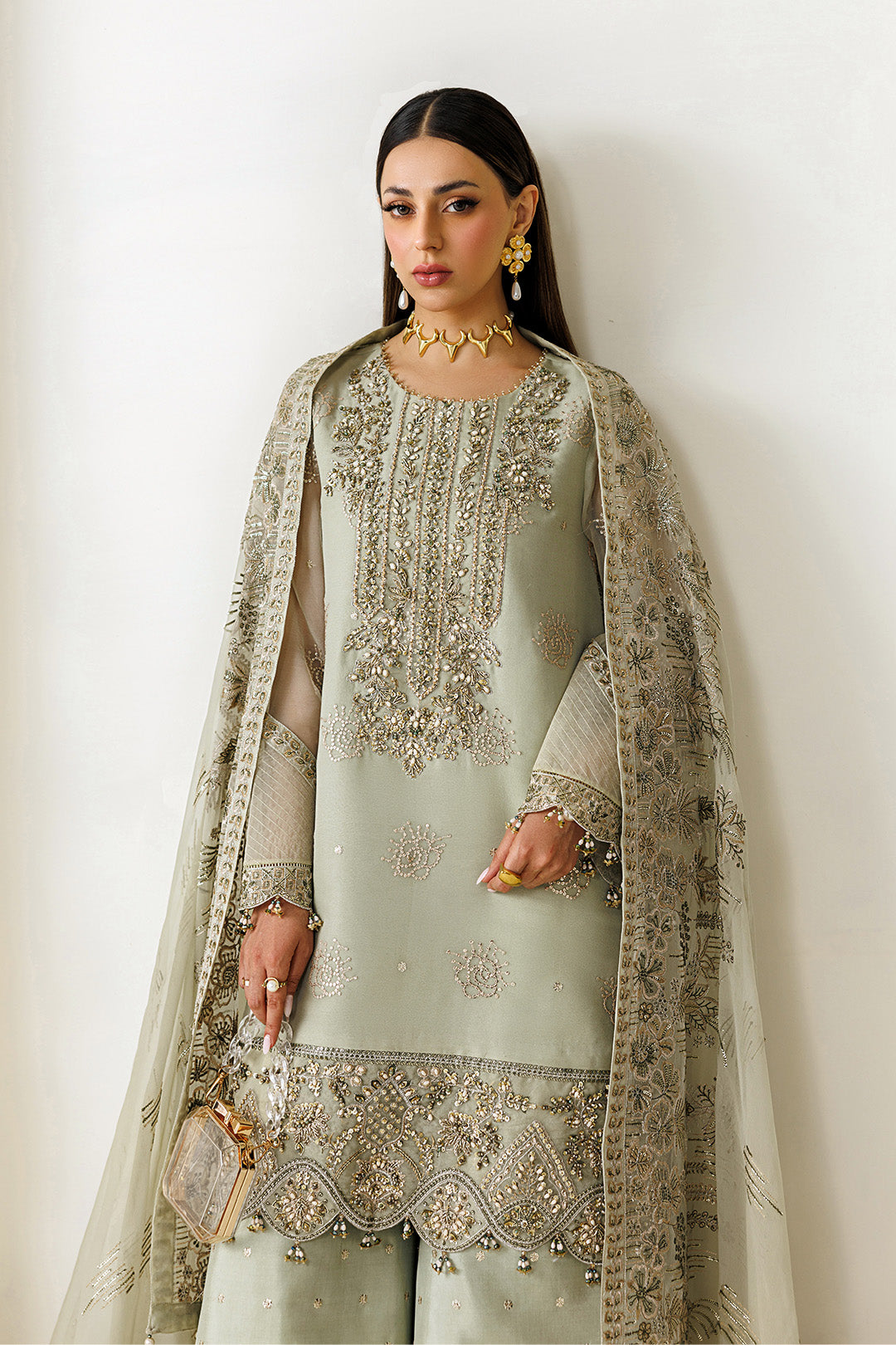 Alizeh | AYMAL V4 - LUXURY BAMBER CHIFFON '26 | AF-BHM-4072-Javi - House Of Hania