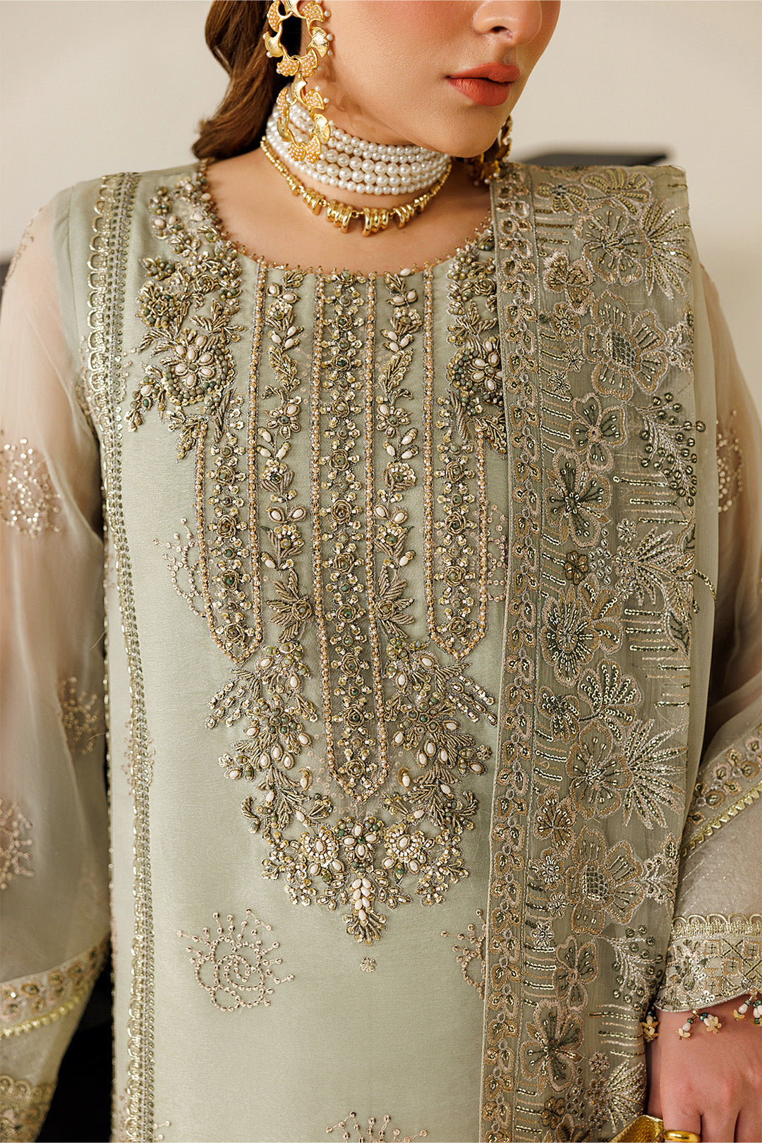Alizeh | AYMAL V4 - LUXURY BAMBER CHIFFON '26 | AF-BHM-4072-Javi - House Of Hania