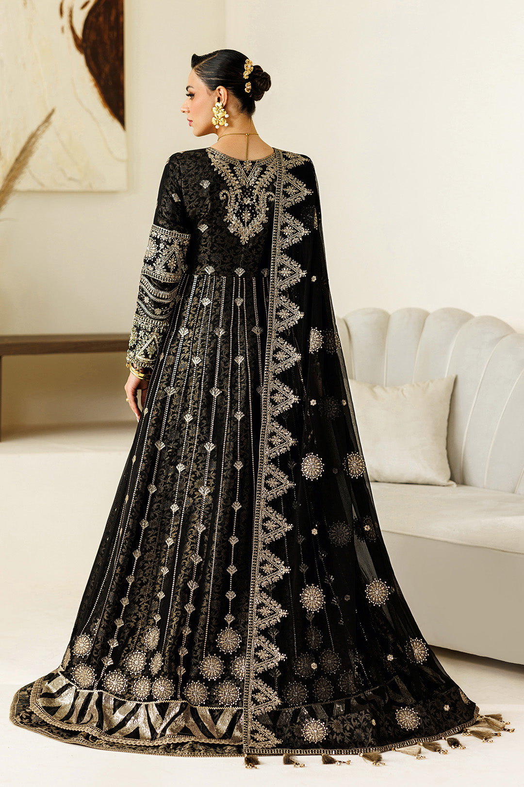 Alizeh | AYMAL V4 - LUXURY BAMBER CHIFFON '26 | AF-BHM-4073-Blanc - House Of Hania