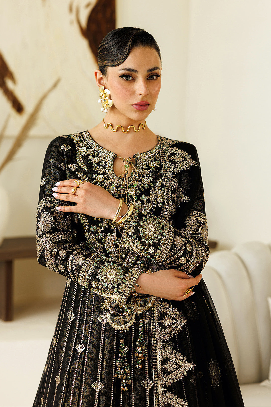 Alizeh | AYMAL V4 - LUXURY BAMBER CHIFFON '26 | AF-BHM-4073-Blanc - House Of Hania