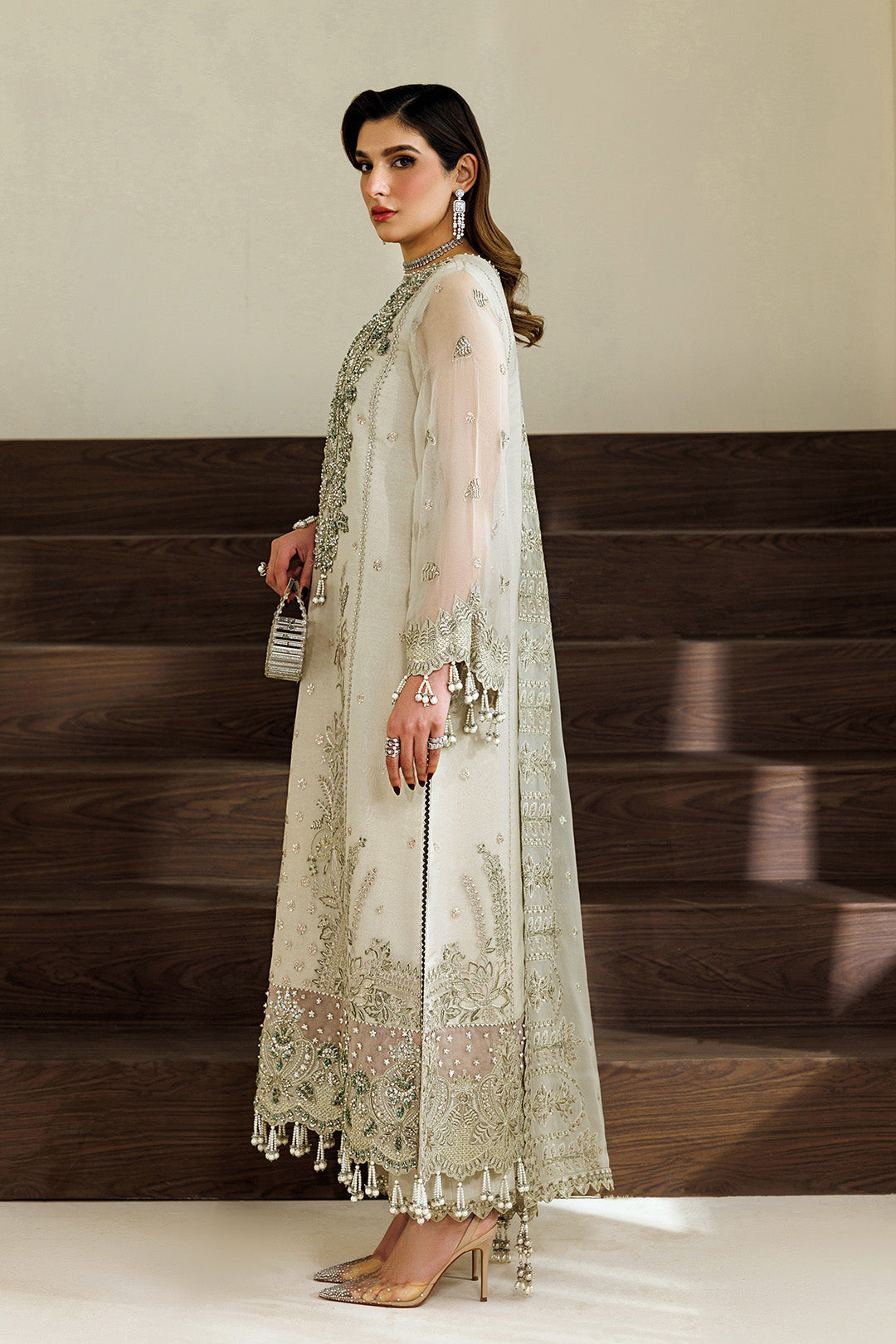Alizeh | AYMAL V4 - LUXURY BAMBER CHIFFON '26 | AF-BHM-4074-Navya - House Of Hania