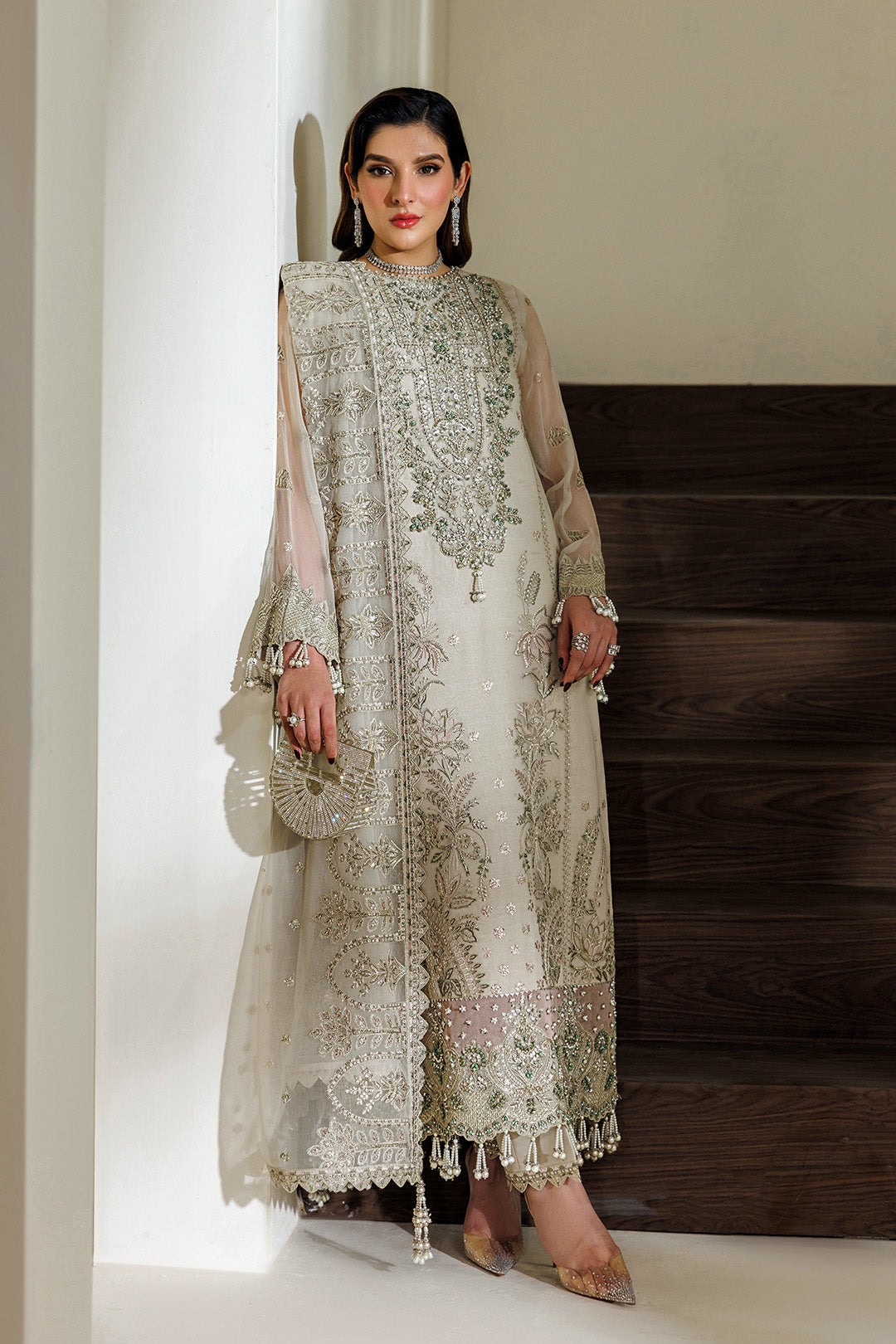 Alizeh | AYMAL V4 - LUXURY BAMBER CHIFFON '26 | AF-BHM-4074-Navya - House Of Hania