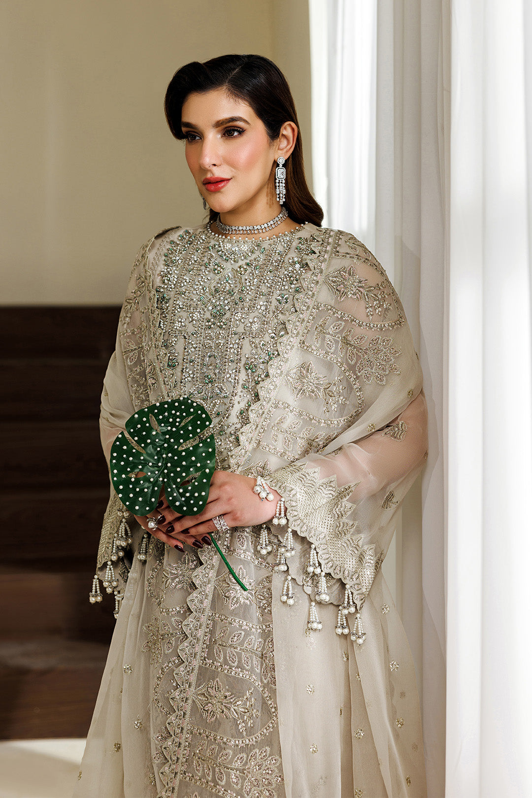 Alizeh | AYMAL V4 - LUXURY BAMBER CHIFFON '26 | AF-BHM-4074-Navya - House Of Hania