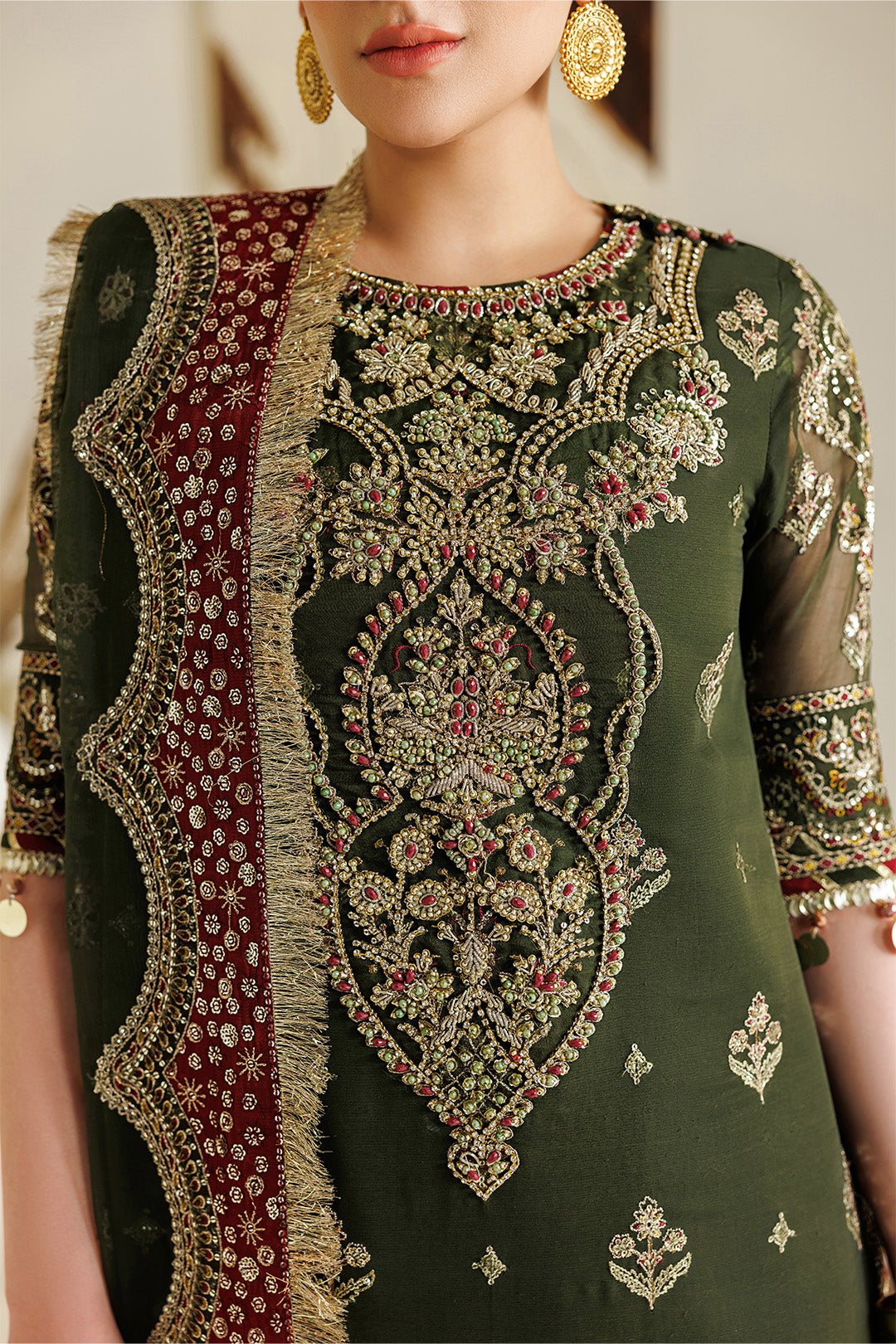 Alizeh | AYMAL V4 - LUXURY BAMBER CHIFFON '26 | AF-BHM-4075-Hyan - House Of Hania