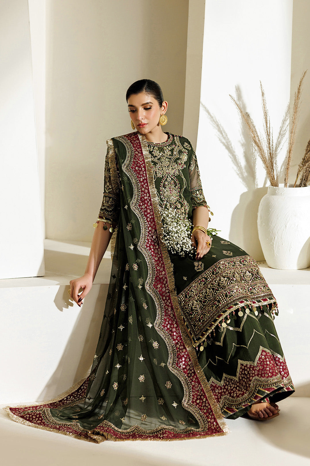 Alizeh | AYMAL V4 - LUXURY BAMBER CHIFFON '26 | AF-BHM-4075-Hyan - House Of Hania