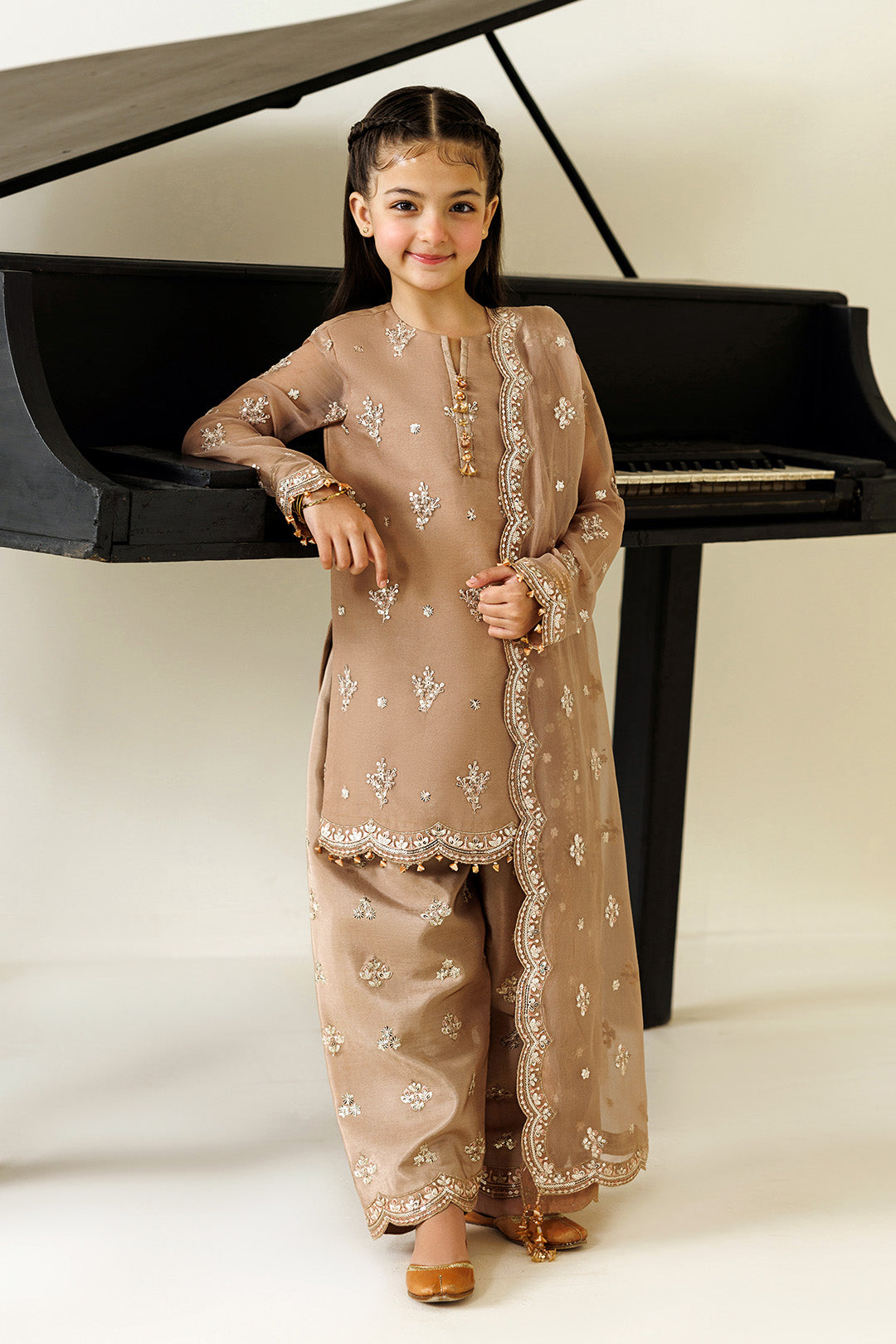 Alizeh | AYMAL V4 - LUXURY BAMBER CHIFFON '26 | AFK-BCH-1007-Dise - House Of Hania