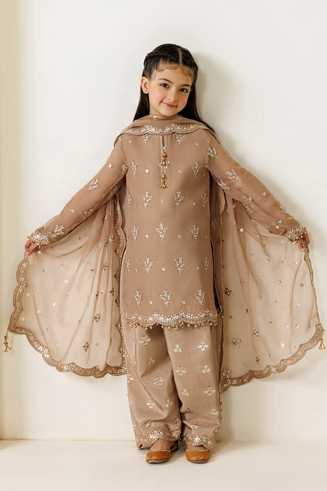 Alizeh | AYMAL V4 - LUXURY BAMBER CHIFFON '26 | AFK-BCH-1007-Dise - House Of Hania