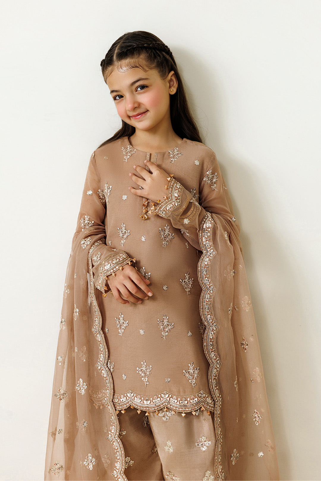 Alizeh | AYMAL V4 - LUXURY BAMBER CHIFFON '26 | AFK-BCH-1007-Dise - House Of Hania