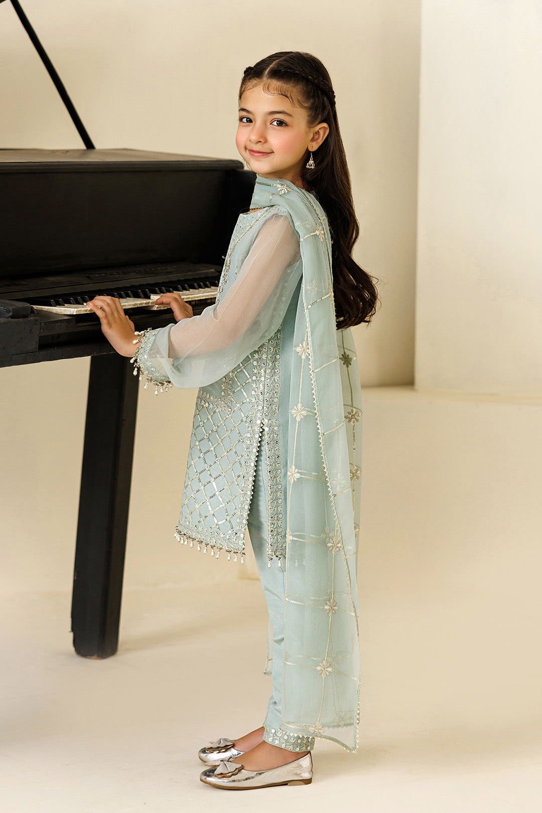 Alizeh | AYMAL V4 - LUXURY BAMBER CHIFFON '26 | AFK-BCH-1008-Sinoor - House Of Hania
