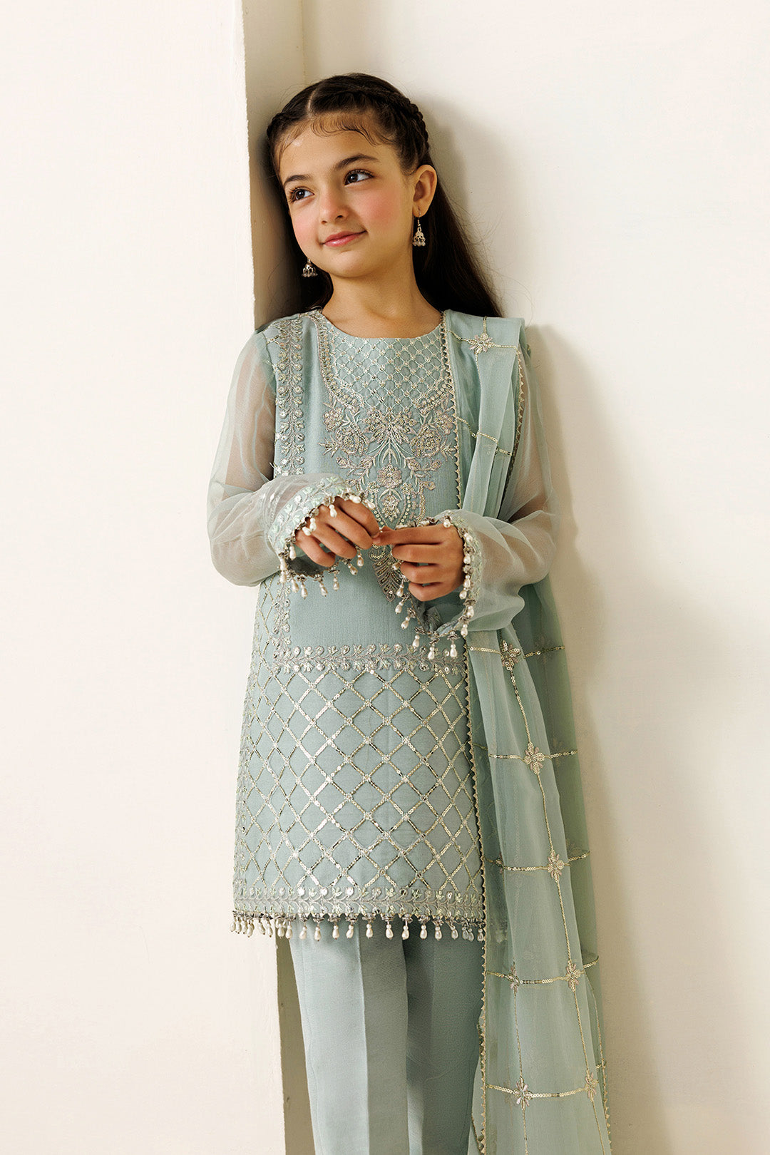 Alizeh | AYMAL V4 - LUXURY BAMBER CHIFFON '26 | AFK-BCH-1008-Sinoor - House Of Hania